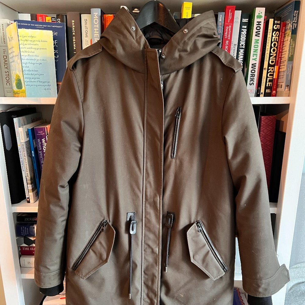 Mackage Army Rena D Down Filled Twill Parka Coat Size 6 (S)